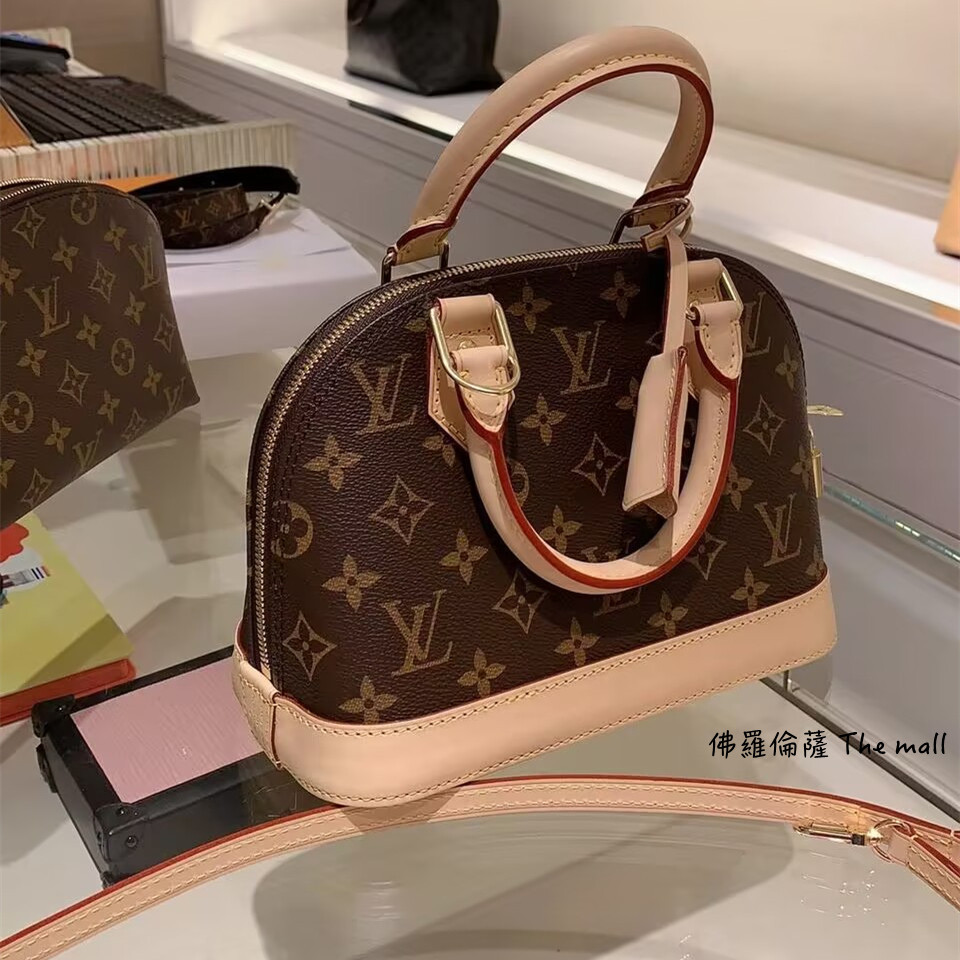 現貨+免運 LOUIS VUITTON 路易威登 Alma 老花 手提斜背二用包 M53152 M53151 全新