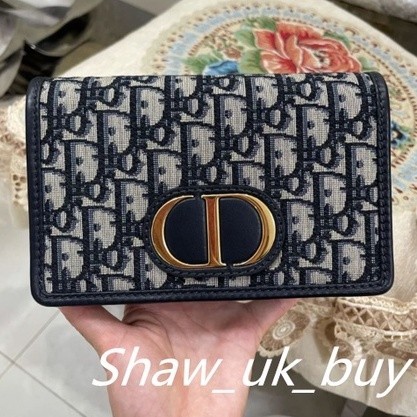 現貨Shaw 英國二手 Dior迪奧 蒙田30 Montaigne 小方包 經典刺繡nano手拿包 鏈條包 腰包 二合一