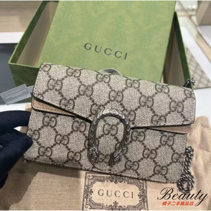 正品現貨 GUCCI 古馳 Dionysus 駝色 超mini/迷你 酒神包 鏈條包 單肩包 斜挎包 476432