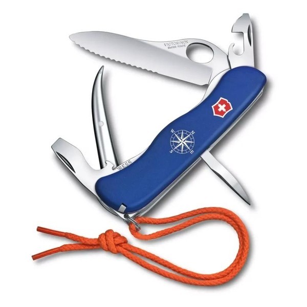 【Victorinox 瑞士維氏】瑞士刀 SKIPPER PRO 12用刀 111mm-藍(0.8503.2MW) 墊腳石購物網
