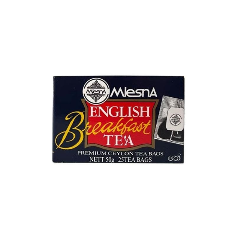 曼斯納Mlesna正品經典英式早餐紅茶25茶包簡裝高檔烘焙奶茶店用茶