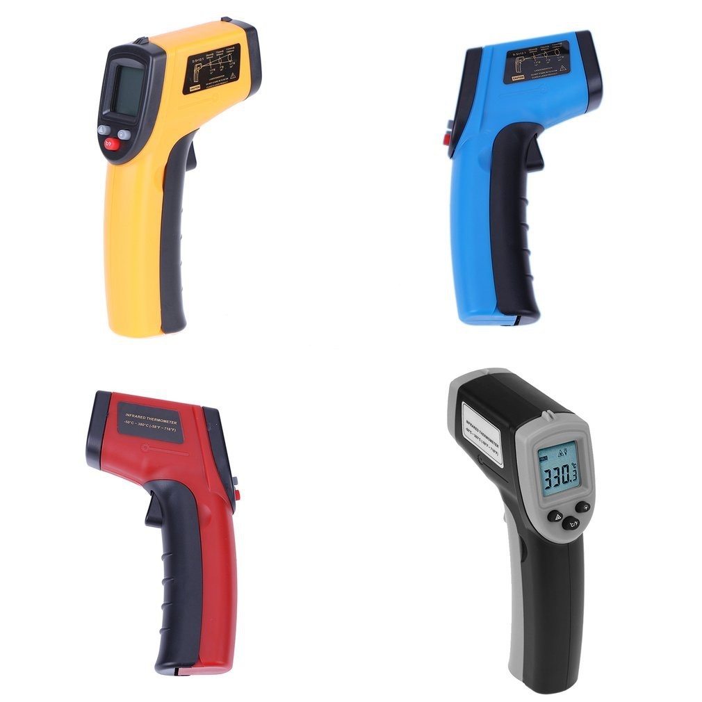 雉恩🥰GM320工业紅外線測溫槍 非接觸式 測溫儀 手持測溫槍電子溫度計 溫感應式紅外線溫度計（不帶電池）四色可選