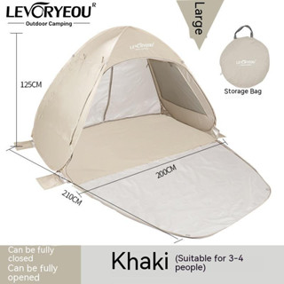 Beach Tent With Window Left Right Can Fully Open Fully Enclo