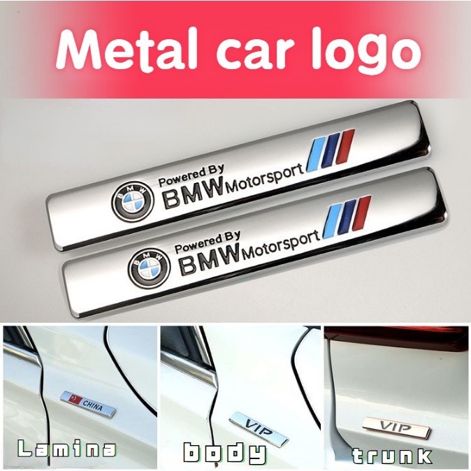 個性化 3D 金屬 BMW 標誌擋泥板徽章徽章 BMW 車身/尾部改裝裝飾貼紙適用於 BMW M X1 X3 X4 X5