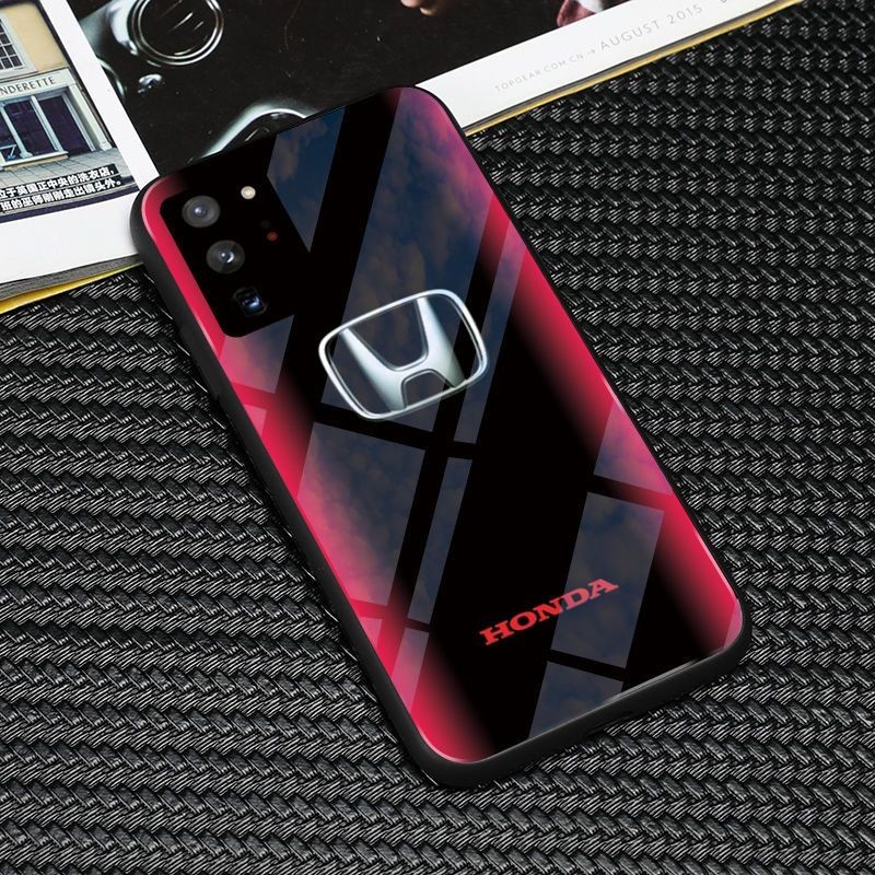 SAMSUNG HONDA 【熱銷】創意轎車本田圖案手機殼適用於三星 S23 22 21 20 Ultra S10 9