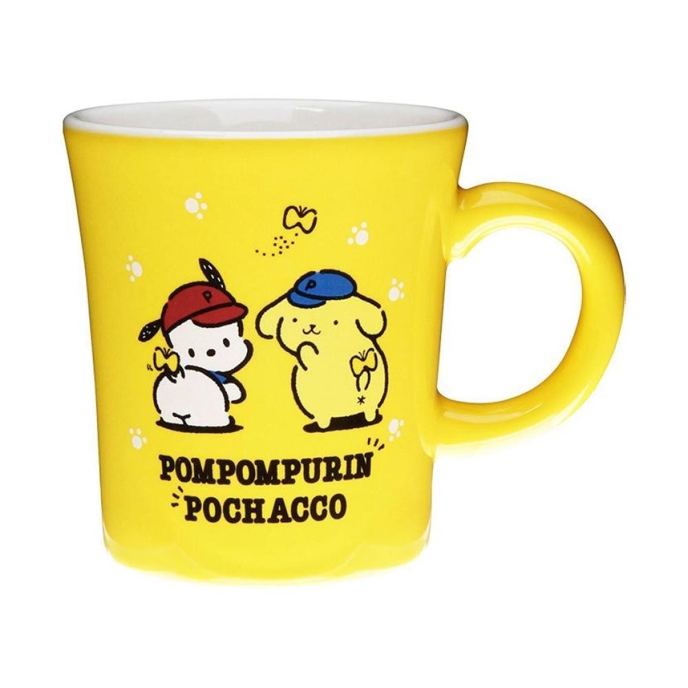 免運 布丁狗 PomPomPurin &amp;帕洽狗 Pochacco 陶瓷馬克杯(黃色) 日本製 賣場多款任選