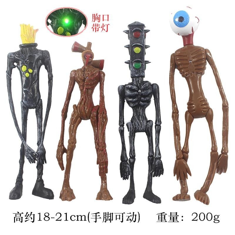 台灣熱賣 8款警笛頭手辦關節可活動 紅綠燈 汽笛人 怪物基金會 怪物模型公仔玩偶娃娃兒童玩具禮物