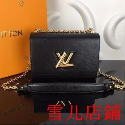 雪儿二手//LV LOUIS VUITTON 路易威登 M54804 TWIST MM 水波紋翻蓋 單肩肩 斜挎