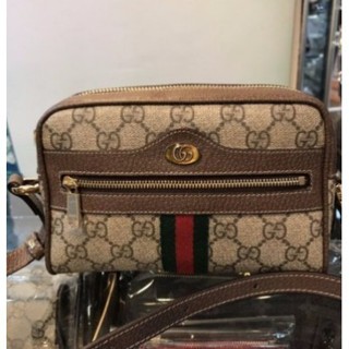 GUCCI Ophidia GG logo 綠紅綠 古銅金 gg 小包 517350