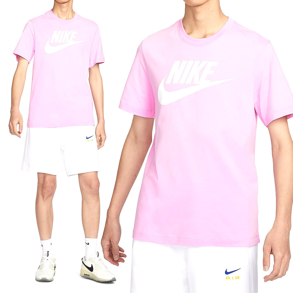 Nike AS M NSW TEE ICON FUTURA 男款 粉色 圓領 短袖 AR5005-624