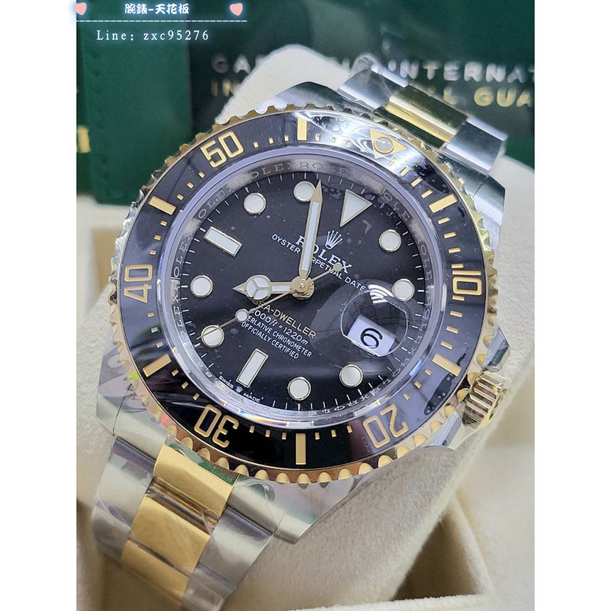 Rolex 勞力士 海使 Sea 單紅 126603 半金 21年 Deepsea 126600 全新腕錶