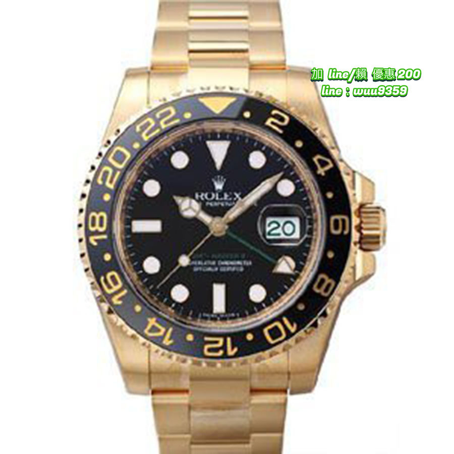 Rolex 勞力士 格林威治型 116718LN 116718 LN 黑色面盤 40mm 18K黃金