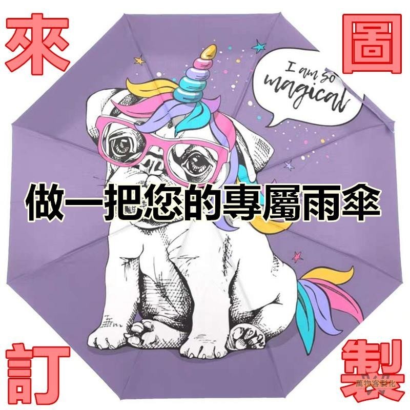 【全場客製化】雨傘 雨具 客制化 雨傘 自動傘 折疊傘 來圖訂製 三折傘 晴雨傘 遮陽傘 防曬傘 情侶傘