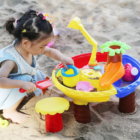 沙灘決明子玩水挖沙子玩具沙池戶外男孩室內沙漏夏天兒童沙盤工具