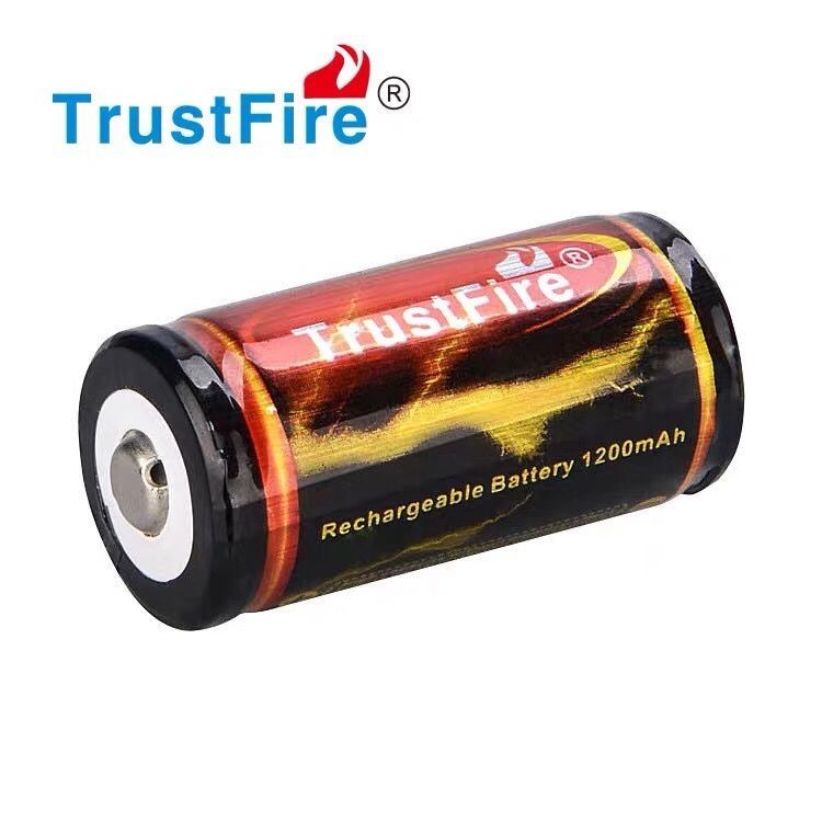 相機電池 TrustFire 大容量 強光18350 電池 3.7V可充電 帶保護板 1200mAh
