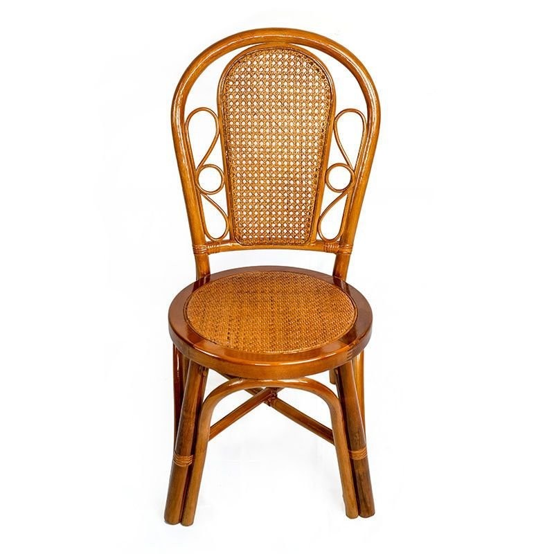 【新品】💥天然藤椅 椅子餐桌椅 真藤編織椅 客廳傢用 單人護腰高靠背椅 無需安裝藤椅