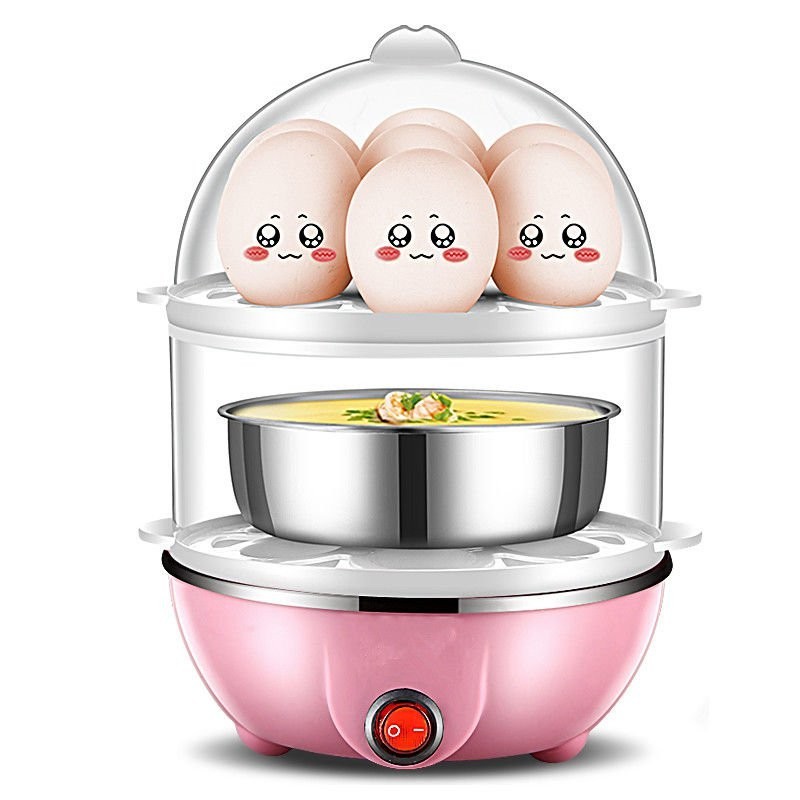 110V蒸蛋器/煮蛋機 煮蛋器多功能小型煮鷄蛋羹機自動斷電迷你傢用蒸蛋器蒸玉米蒸 早餐煮蛋機