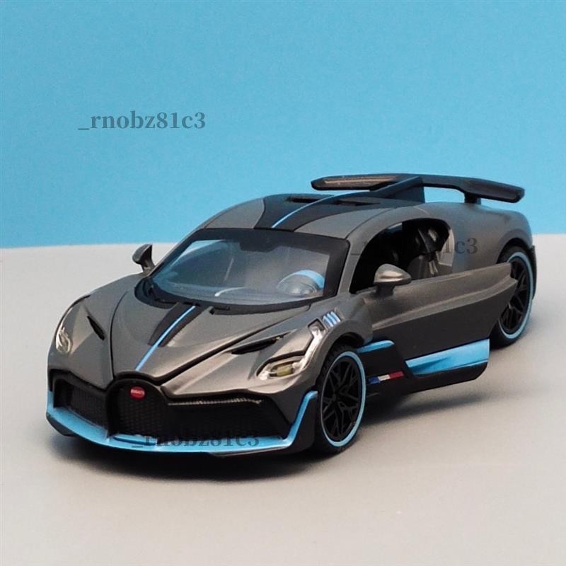 優品🚐布加迪模型車 1:32 bugatti dlvo 跑車模型 合金玩具車 聲光 回力車 玩具車模型 收藏 擺件 生