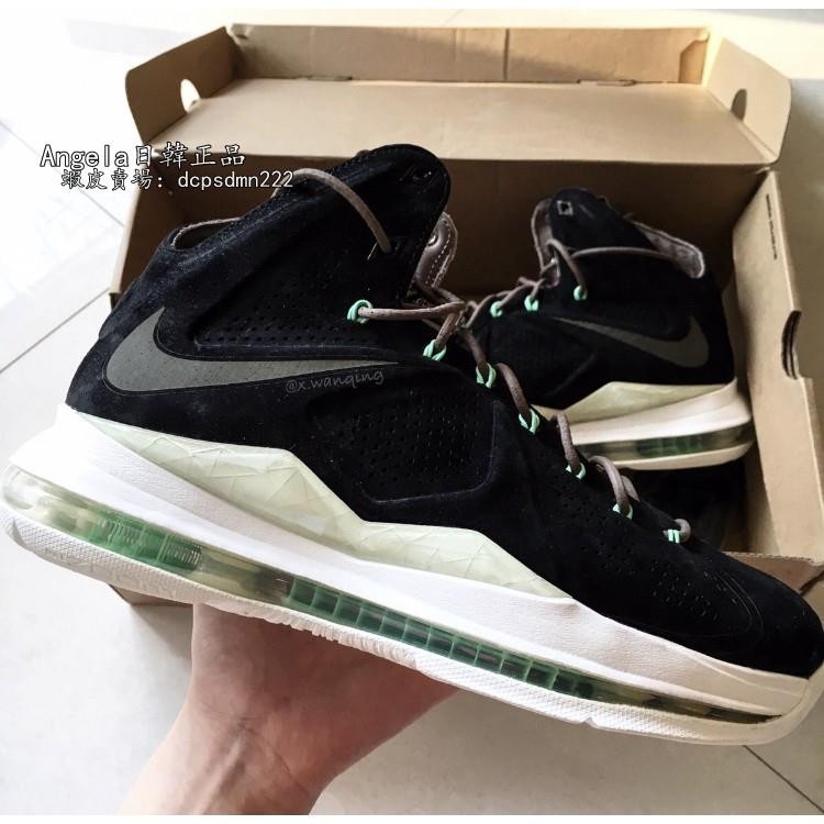 正品 Nike LeBron 10 EXT Black Suede 黑白 氣墊 跑步鞋 現貨 607078 運動鞋 免運