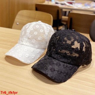 大麥優選新品熱銷帽子女士韓版春夏季蕾絲花朵棒球帽時尚百搭顯氣質遮陽鏤空鴨舌帽