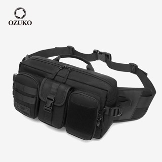 Ozuko 男士戶外運動戰術大容量防水腰包胸部QY88