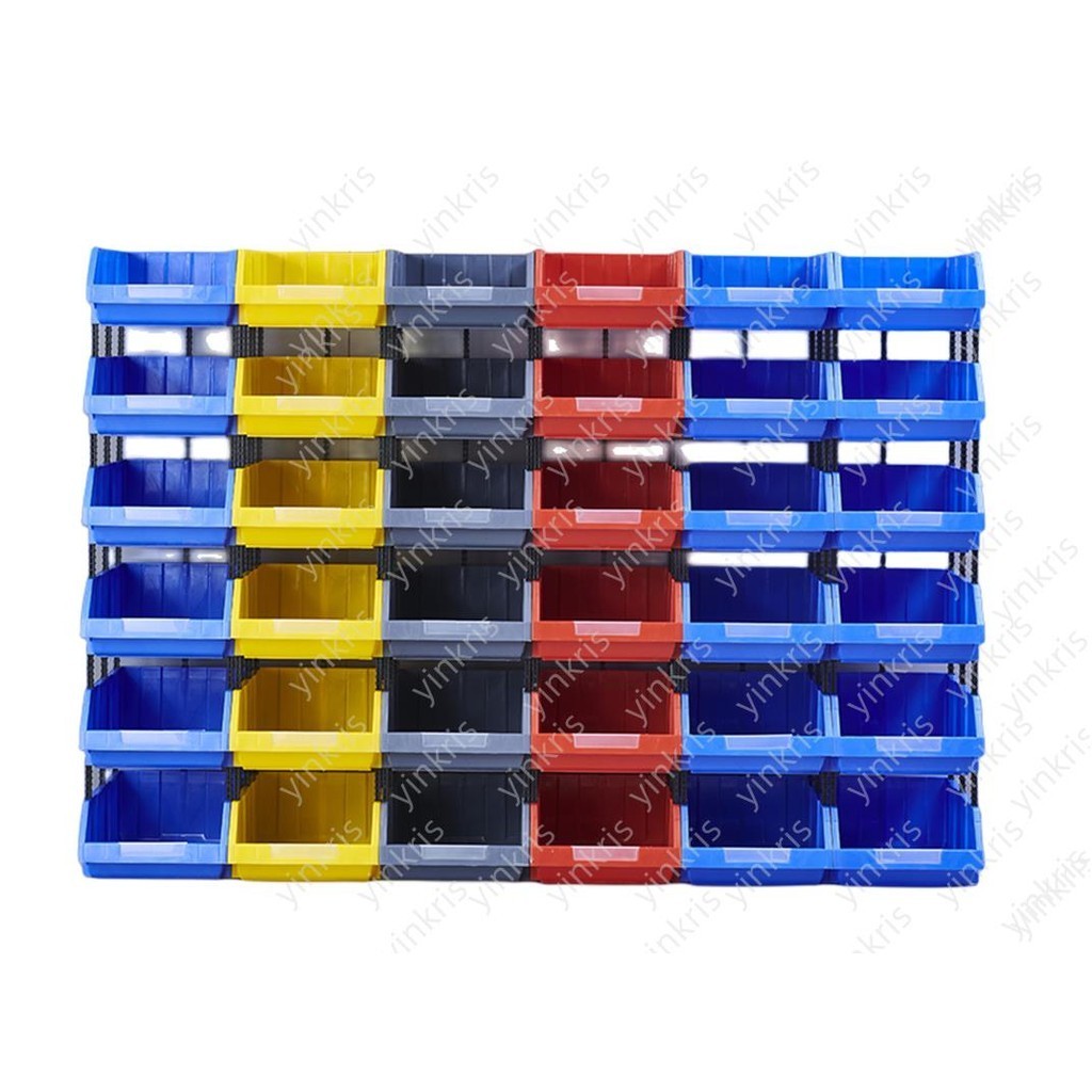 ZZZ塑料組合式零件盒物料盒件盒螺絲盒分類收納盒斜口塑料盒貨架
