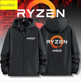 AMD RYZEN 銳龍LOGO衣服顯示卡主機板周邊沖鋒衣春秋冬季男女夾克外套【精品服飾】
