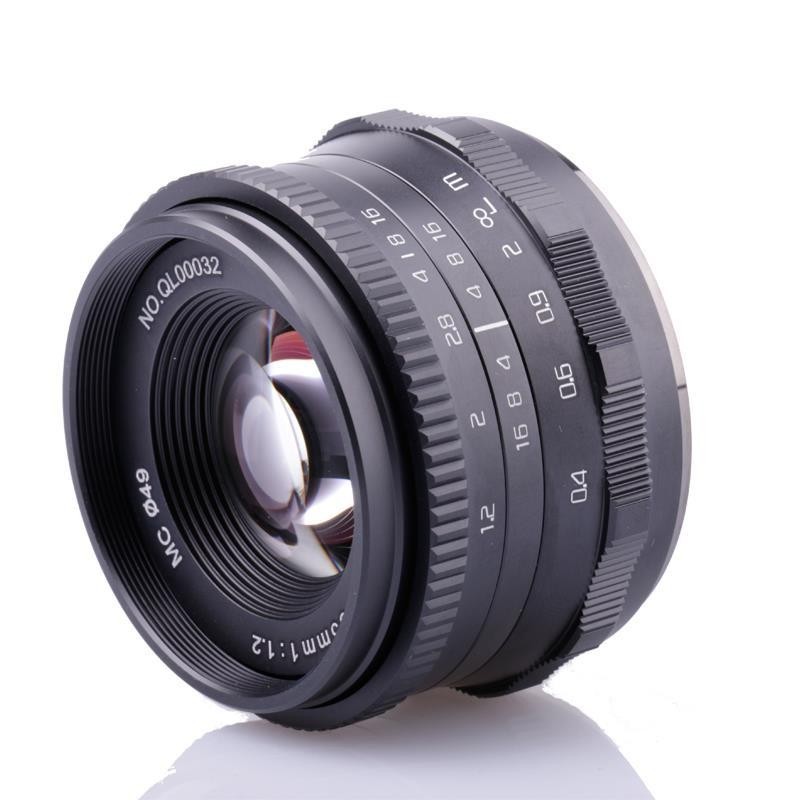 相機鏡頭 攝影機鏡頭 出口微單品牌鏡頭RISESPRAY 35MM F1.2 APS-C畫幅手動定焦大光圈