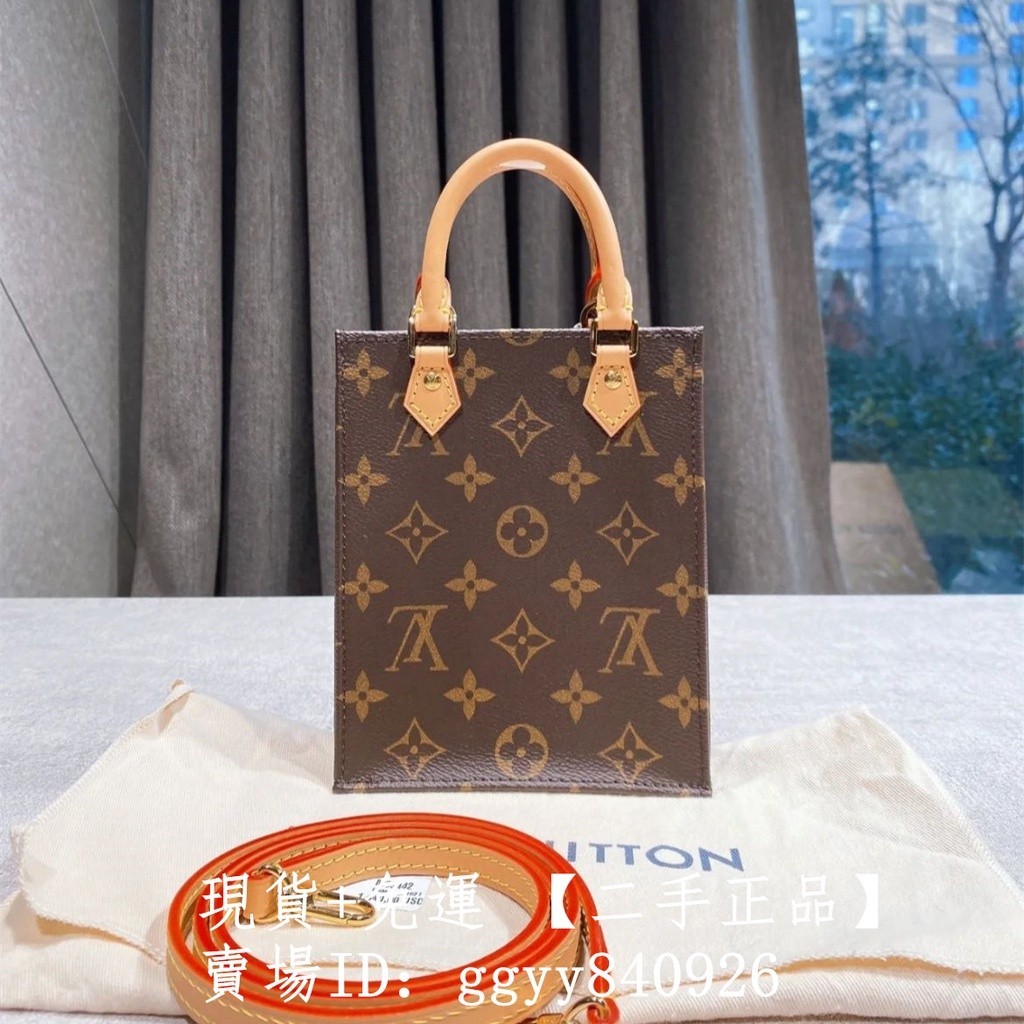 現貨+免運 二手正品 LV 路易威登 M69442 PETIT SAC PLAT 迷你琴譜包 手提包 斜挎包 肩背包