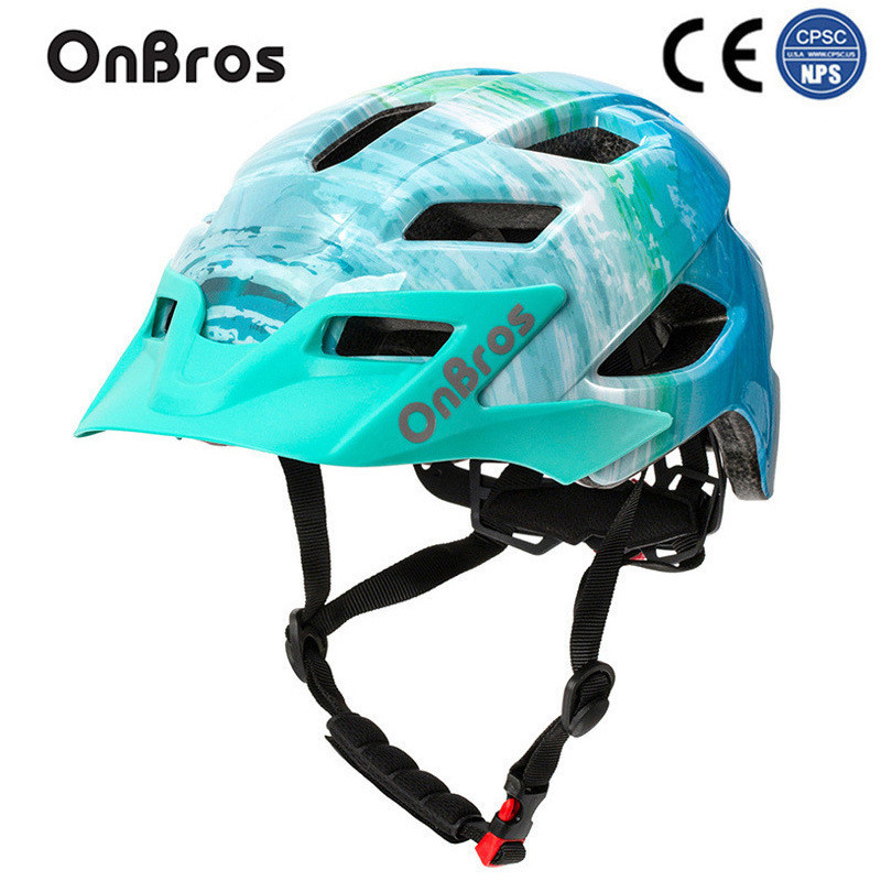 OnBros自行車安全帽 戶外運動輪滑兒童頭盔 自行車兒童安全帽 輕便透氣安全帽 帶帽簷安全帽