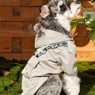 寵物服飾 貓狗 中大小型犬 防風寵物狗狗連帽風衣潮流雪納瑞泰迪柴犬中小型犬類可牽引