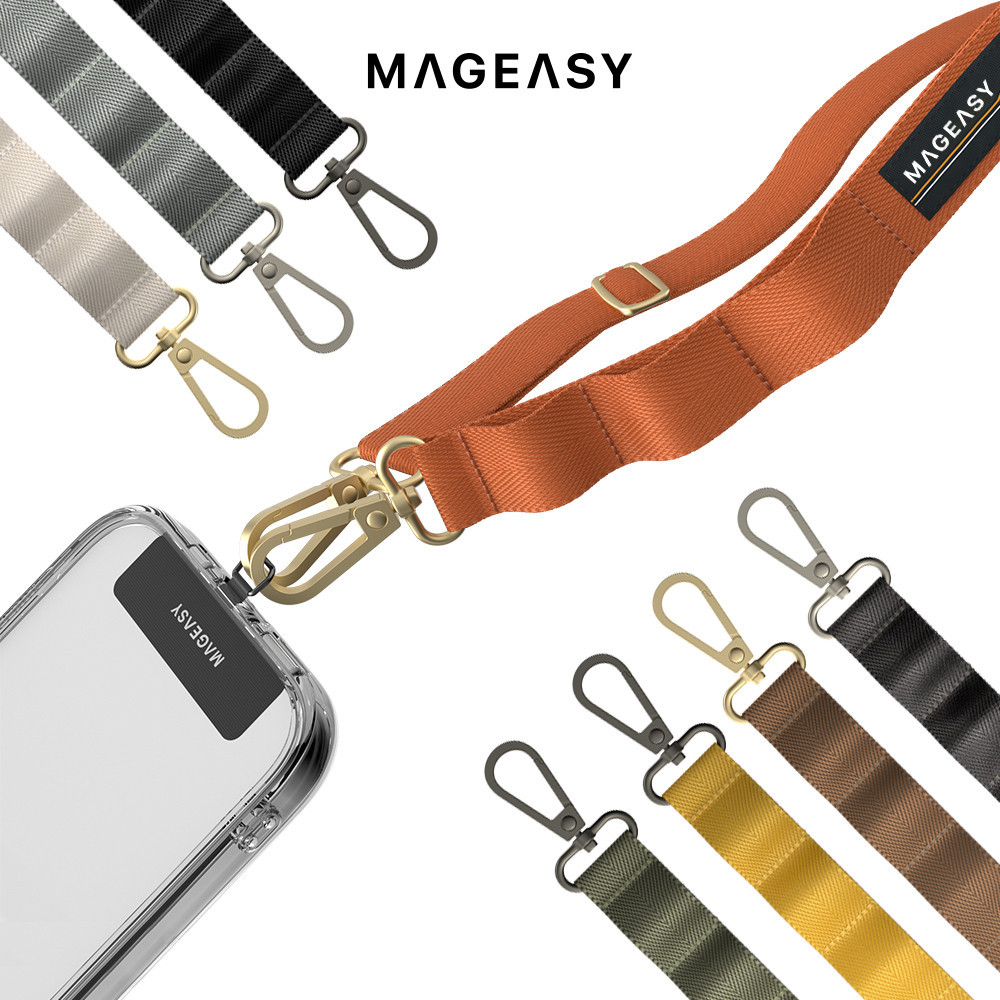 【現貨免運】【MAGEASY】MAGEASY STRAP 手機掛繩組 繩索背帶 iPhone 掛繩夾片 SwitchEa