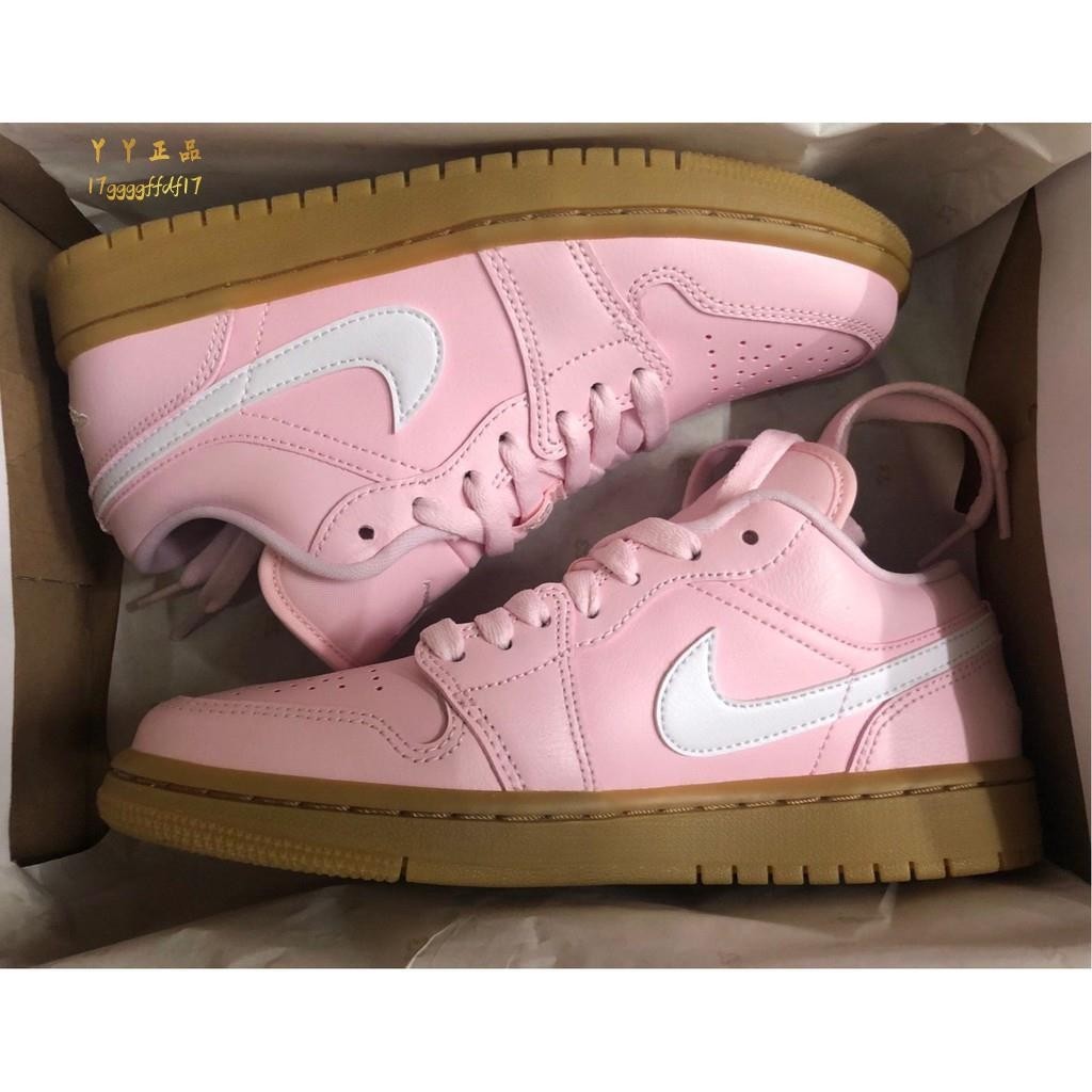 韓國代購 Air Jordan 1 Low "Pink Gum" 粉紅 女款 休閒鞋 籃球鞋 DC0774-601