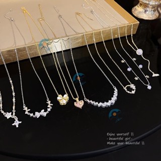 流行珍珠項鍊女士高級感蝴蝶吊墜鈦鋼項鍊項鍊系列jewelry