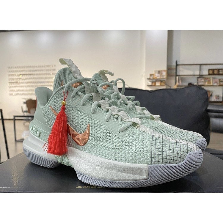Nike Ambassador 13 詹姆斯 使節13 紫金重器 籃球 白綠 運動 CQ9329-300 慢跑鞋