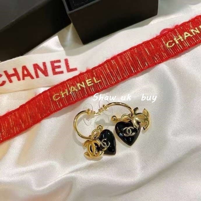 二手正品Chanel 香奈兒 2021新款 愛心 耳釘 超美 小清新 甜美 氣質 耳環