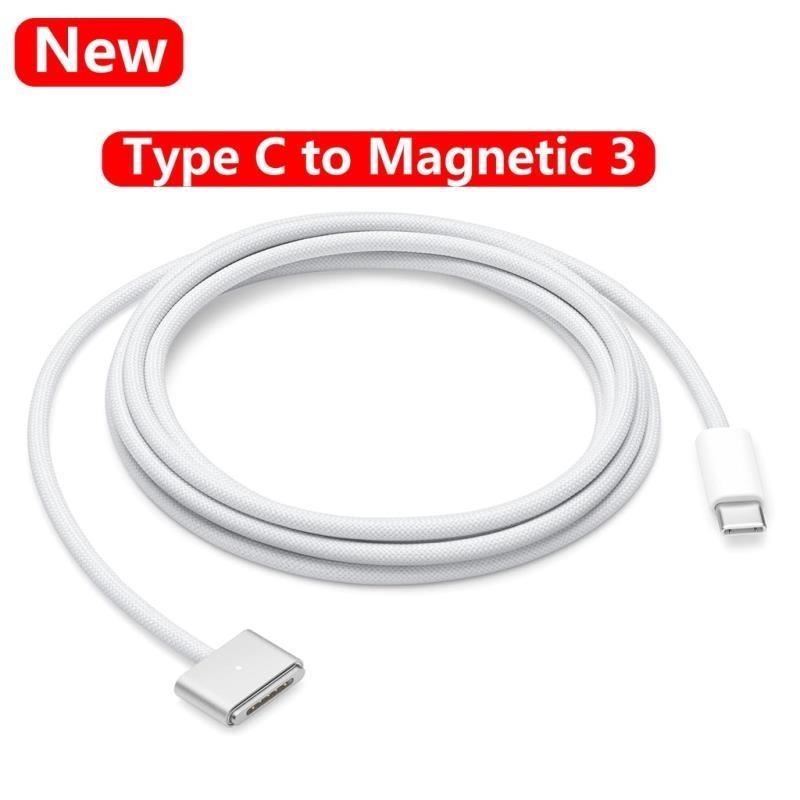 【台灣出貨】全新充電器電纜 C 型 USB-C 到磁性 3 電纜 (2m) 適用於 2022 年 Macbook Air