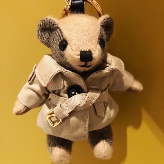 卓梵二手精品 Burberry Thomas Bear 經典駝色風衣小熊charm 包包吊飾/鑰匙圈