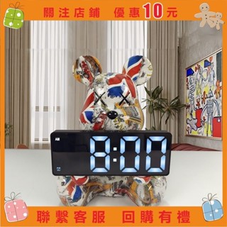 【精品百貨】暴力熊電子鬧鍾 夜光時鐘 客廳時鐘 暴力熊時鐘 桌面時鐘 電子時鐘 鬧鐘 桌麵臺式鍾錶