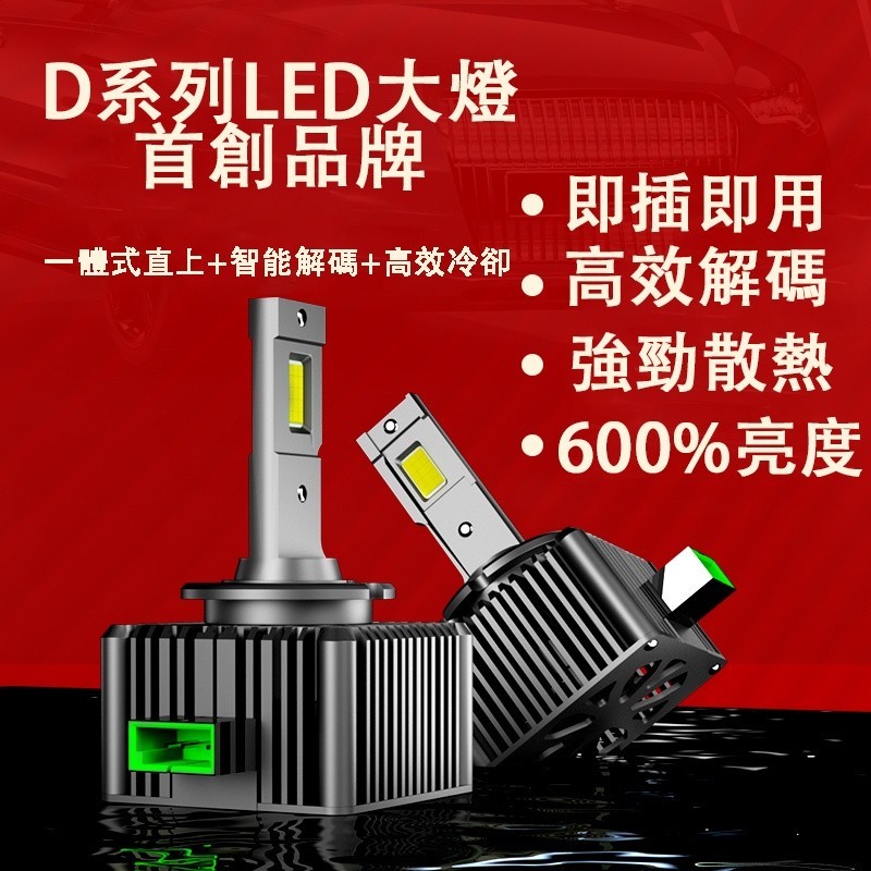 免運 HID大燈 D1S D2S D2R D4S D3S D5S原廠直插替換 解碼 LED汽車魚眼大燈 頭燈 燈