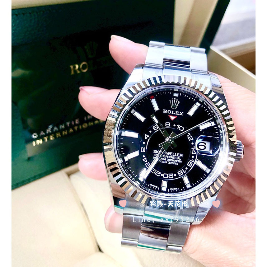 Rolex 勞力士 Sky-dweller 326934 天行者 沙羅裝置 年曆腕錶 兩地時區 (價格請私腕錶