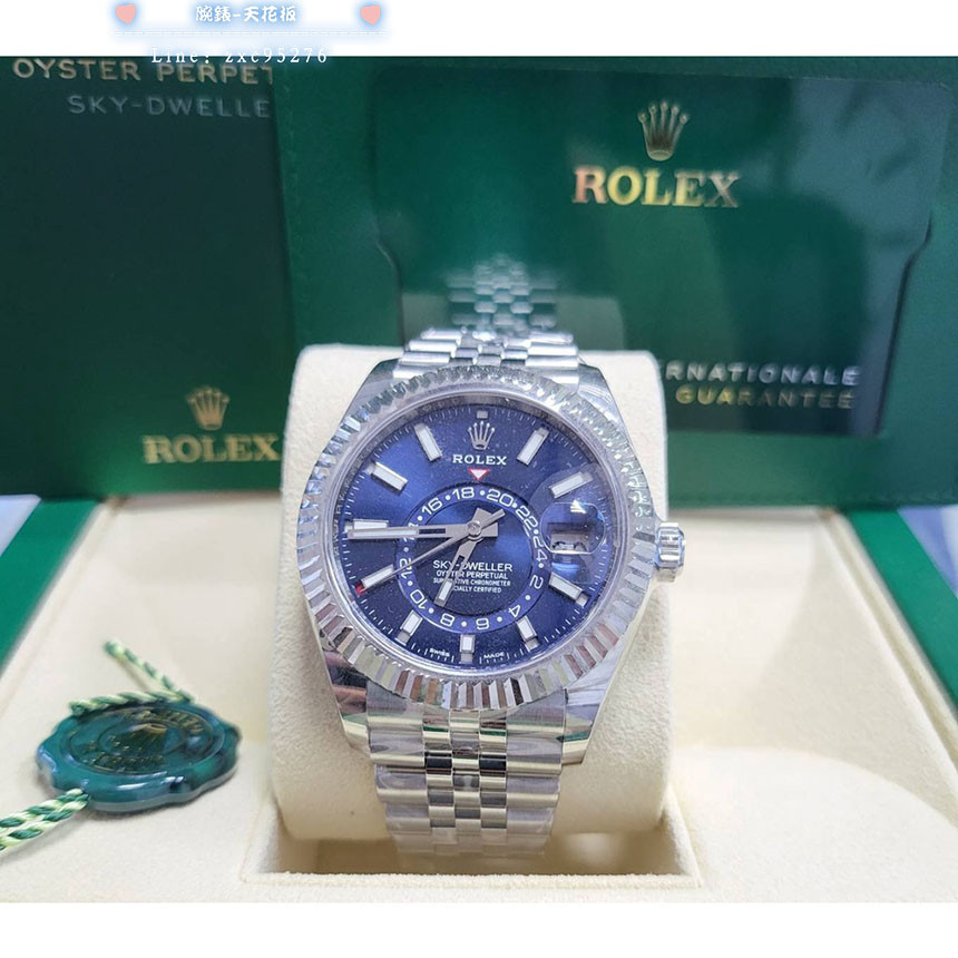 Rolex 勞力士 Sky Dweller 326934 藍面 天行者 五珠帶 326935 326235 年曆錶