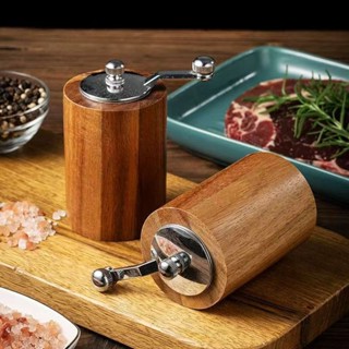 研磨器便攜手搖磨豆機 咖啡研磨器可調整粗細海鹽花椒磨粉器