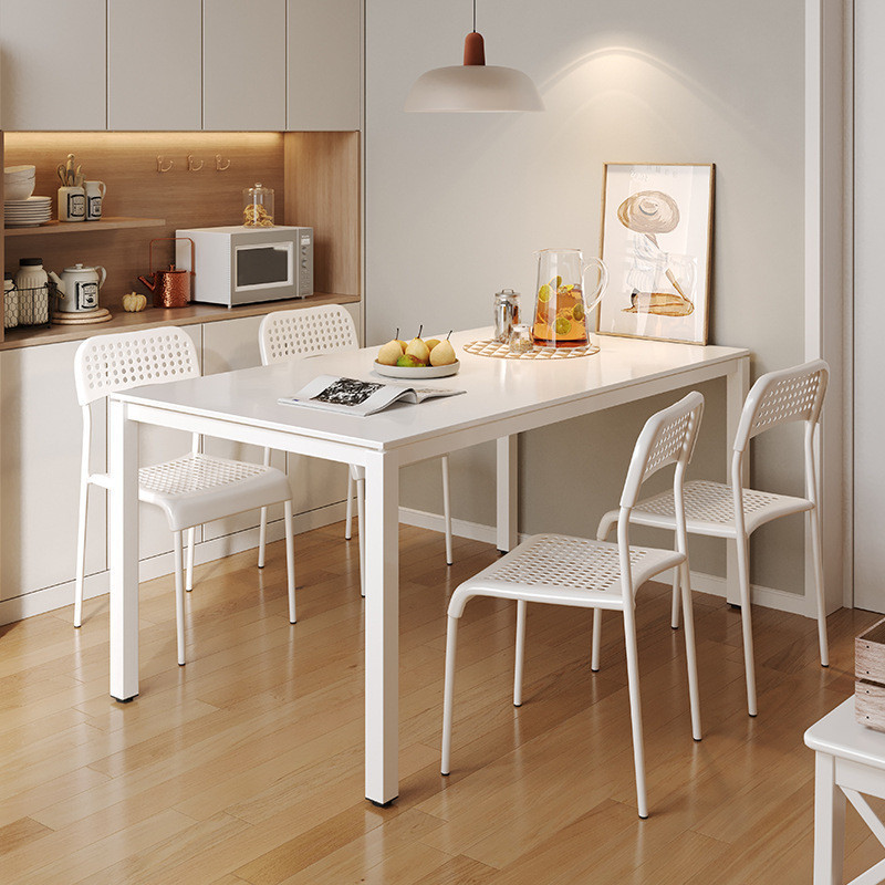 簡易餐桌家用小戶型飯桌出租房現代簡約餐桌椅組合北歐桌子長方形