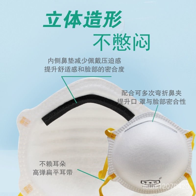 【🔥好物優選✨】杯型頭戴式kn95防飛沫防流感過濾帶呼吸閥透氣口罩防灰塵口罩粉塵 XAJQ