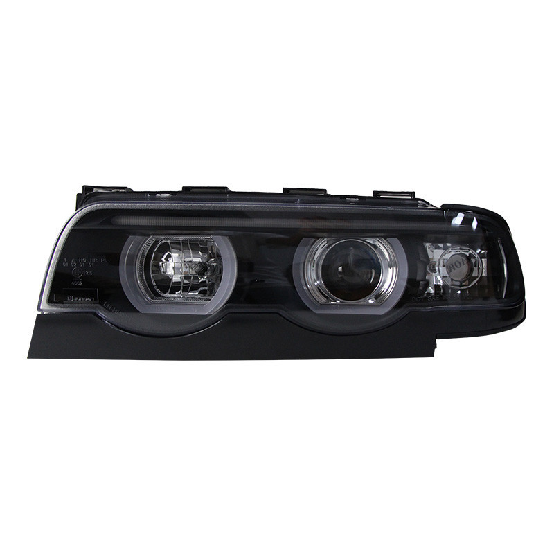 適用于98-02款BMW 7系大燈總成E38改裝LED日行燈透鏡氙氣大燈總成