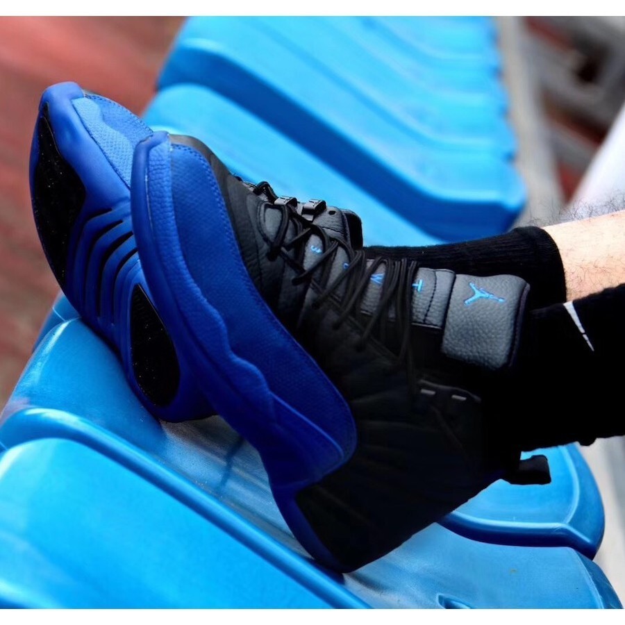 {正品}Air Jordan 12 Black Game Royal 130690-014 AJ12 籃球鞋