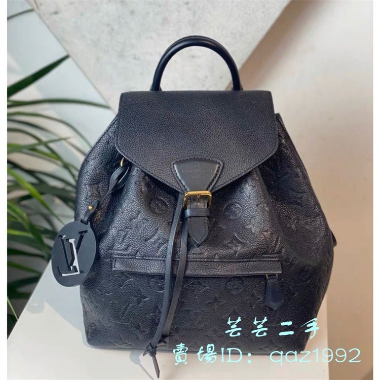 精品二手 LV 路易威登 新款 MONTSOURIS 大象灰 雙肩包 M45410 M45205 書包 後背包