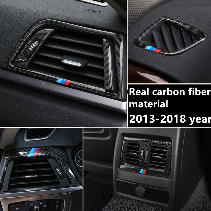 BMW 寶馬3系 F30 F34 中控 冷氣貼 卡夢框 後排 出風口 碳纖貼 卡夢 內裝 碳纖裝飾貼 汽車改裝 得利