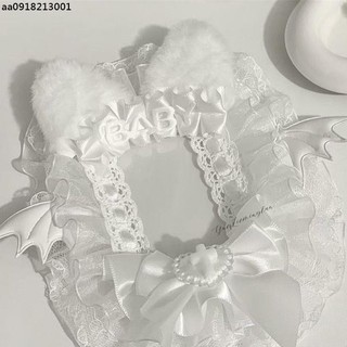 手作咕卡套 小卡卡套 ins風蕾絲咕卡套baby貓耳朵天使翅膀原創diy手工咕卡套成品 kpop追星卡套 4寸 B8